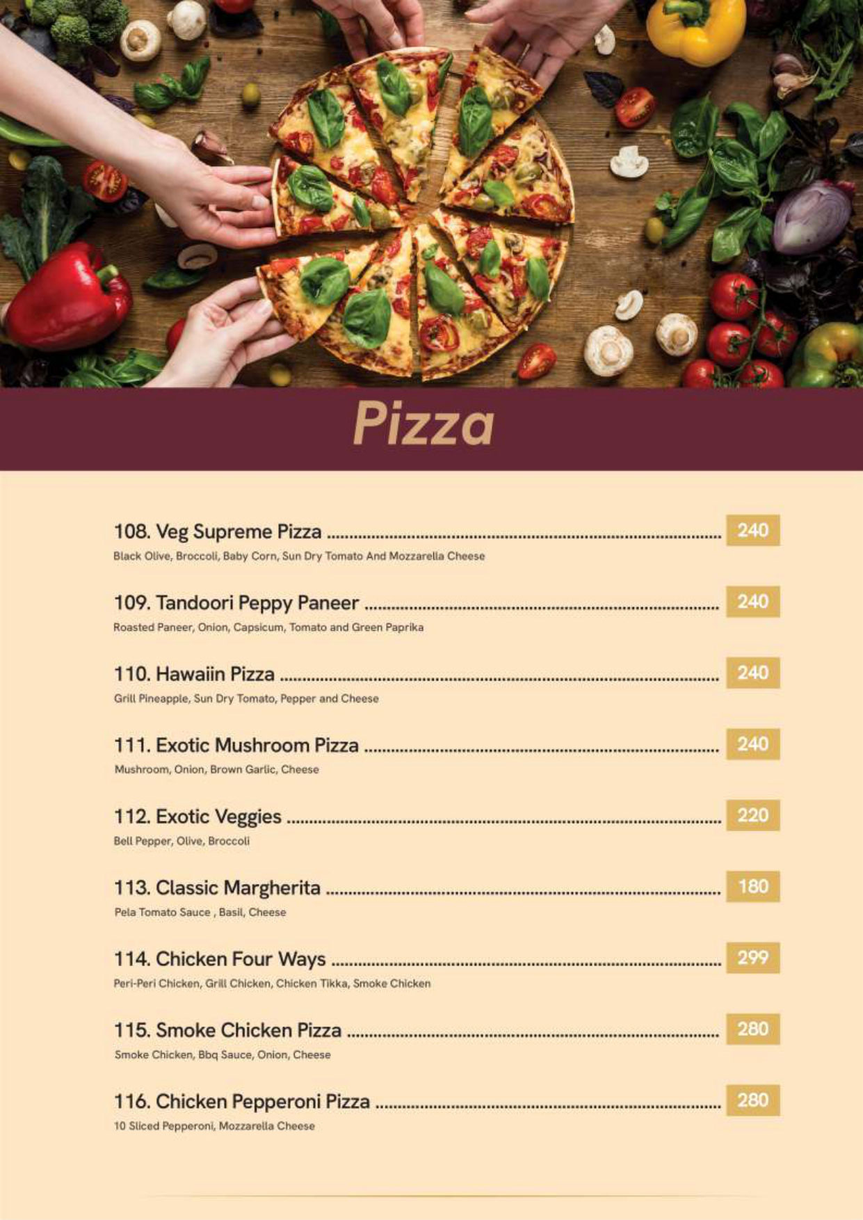 menus