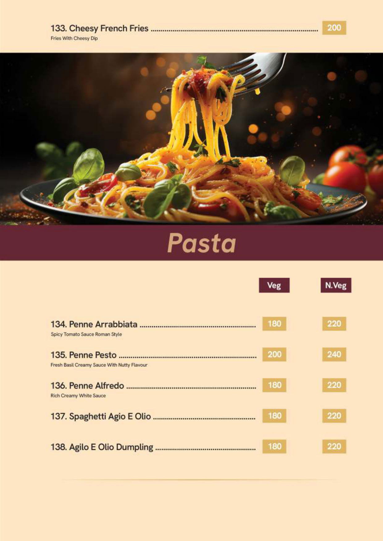 menus