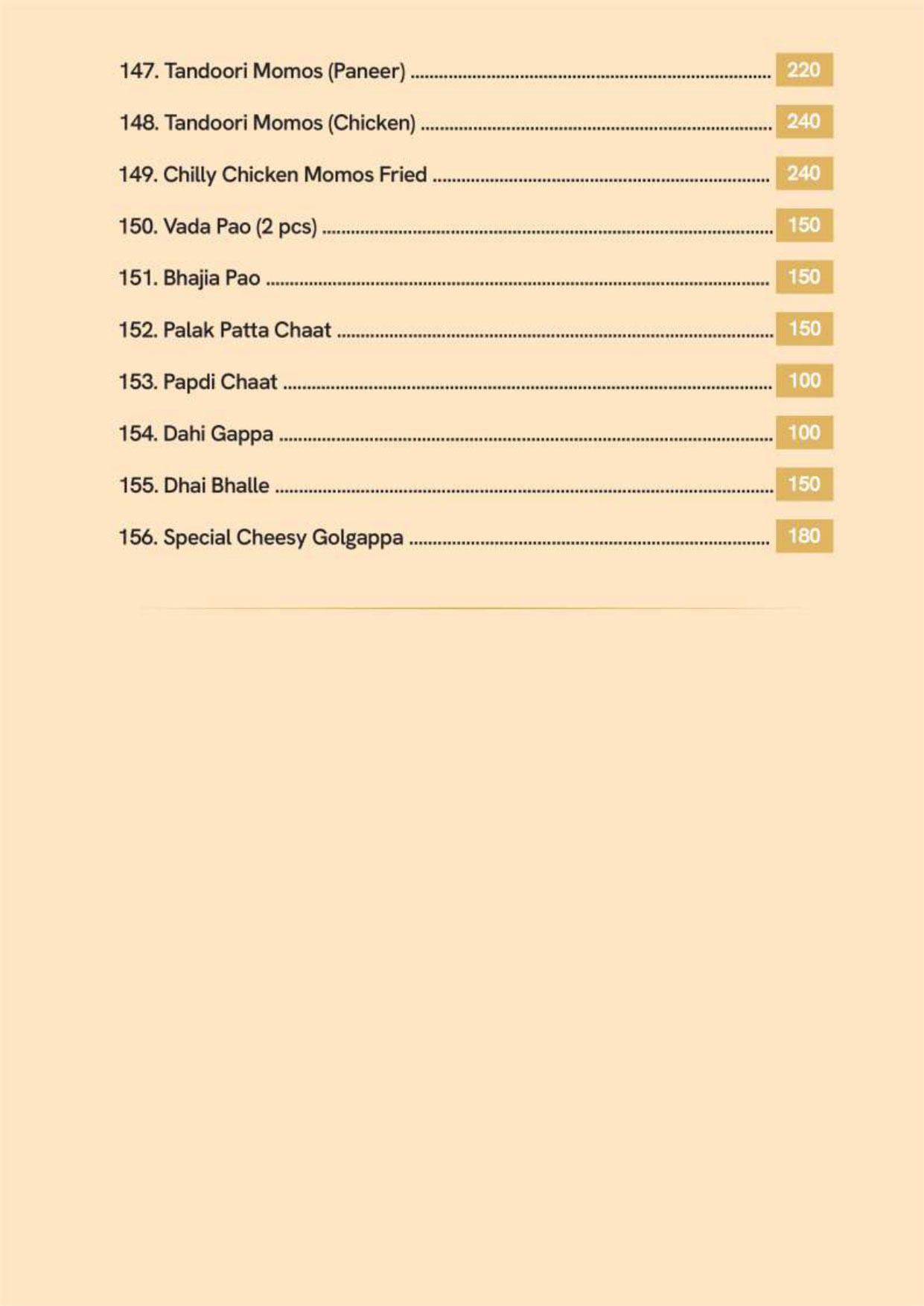 menus