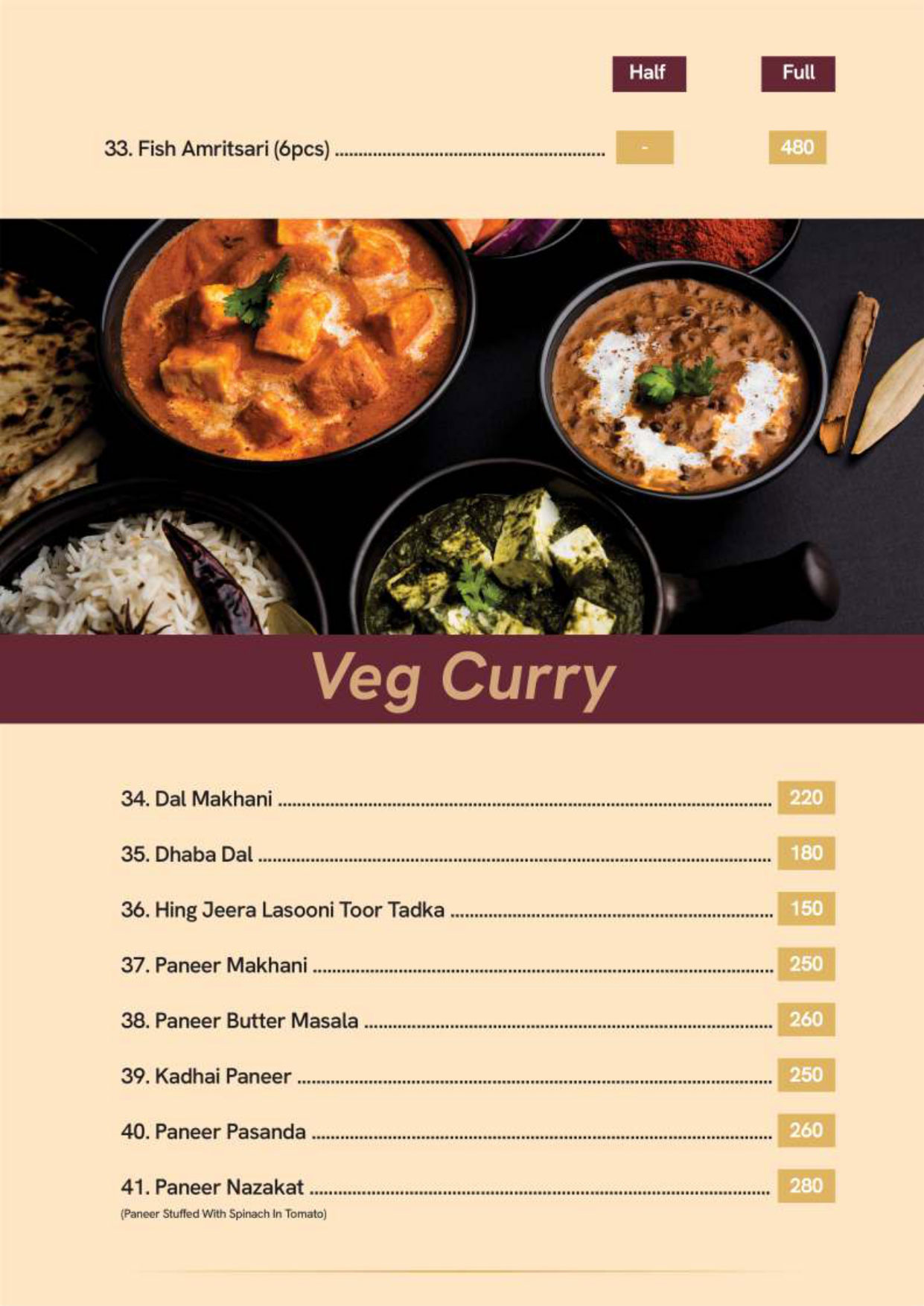 menus