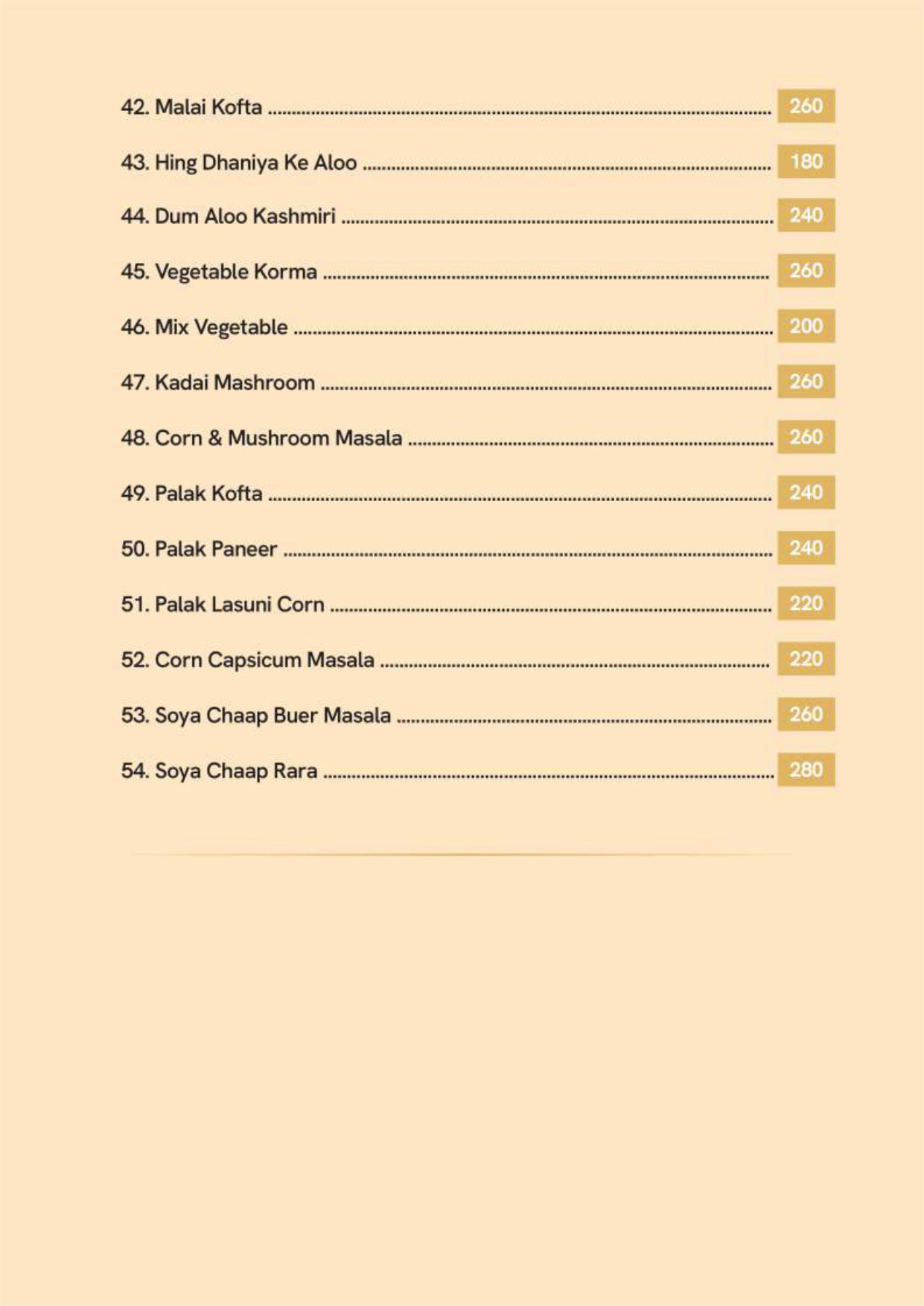menus