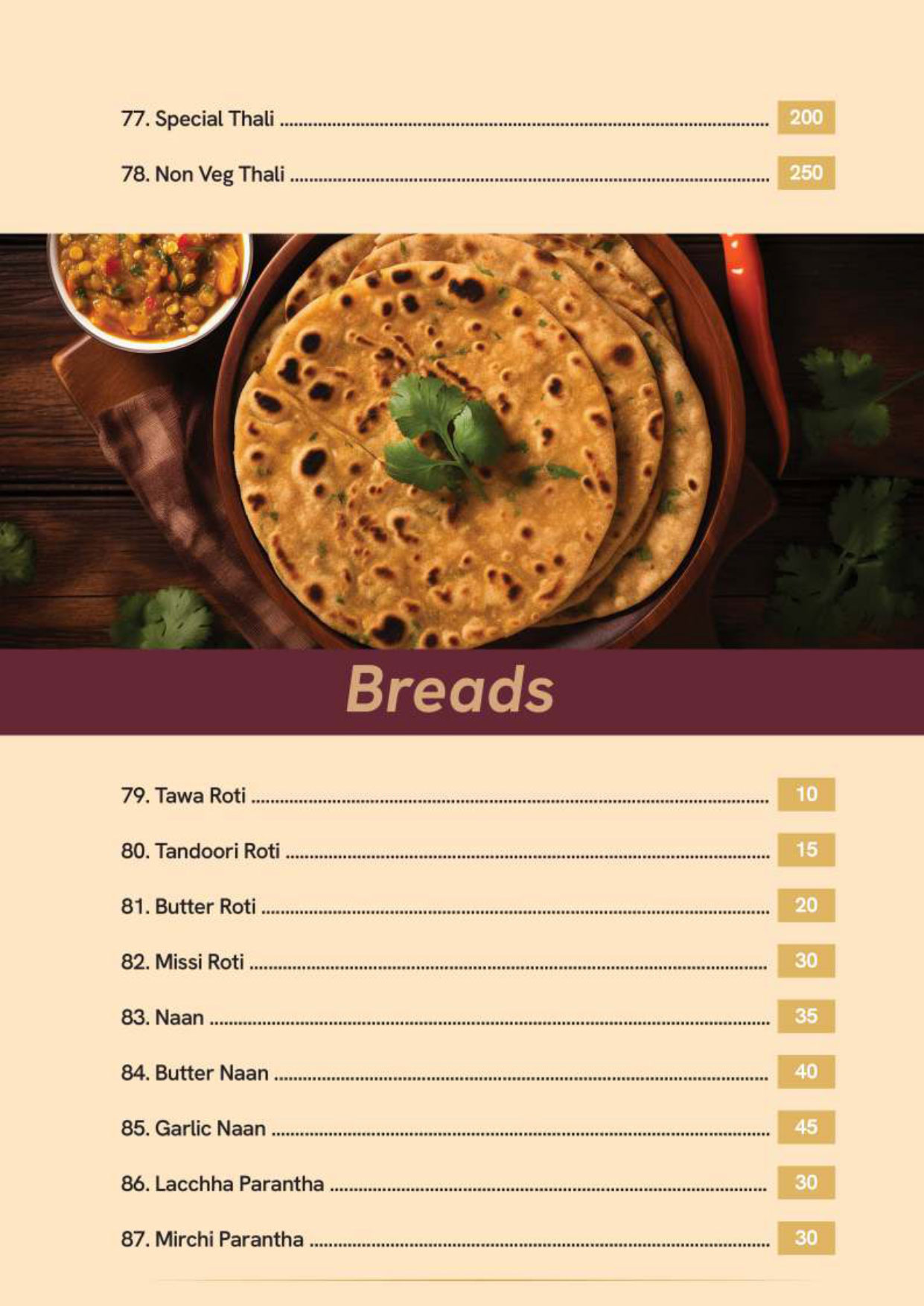 menus